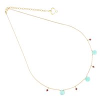 Collana Maman et Sophie Donna gocce in Argento Amazzonite GCGCC3AC - GCGCC3AC